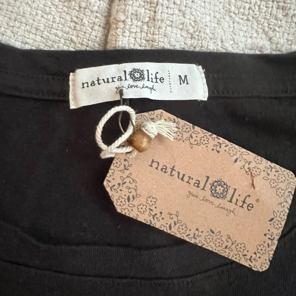 Natural Life linen tee shirt new with tag